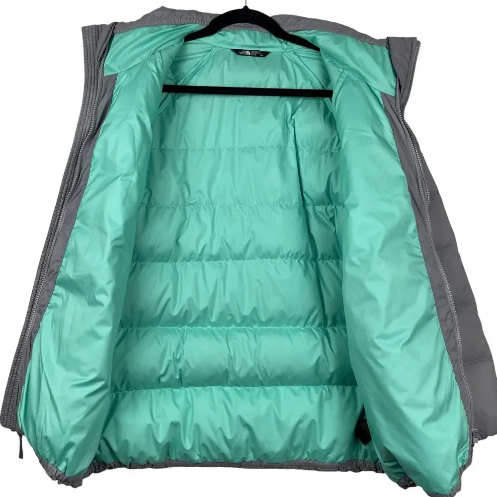 The North Face Girls Triclimate Jacket XL 3 in 1 Mint Green Grey Down Puffer - Picture 7 of 16